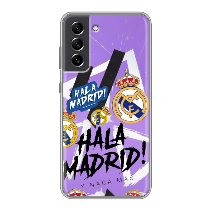 Пластиковый чехол на Samsung Galaxy S21 FE с принтом Real Madrid Реал Мадрид Пластиковый чехол на Samsung Galaxy S21 FE с принтом Real Madrid Реал Мадрид