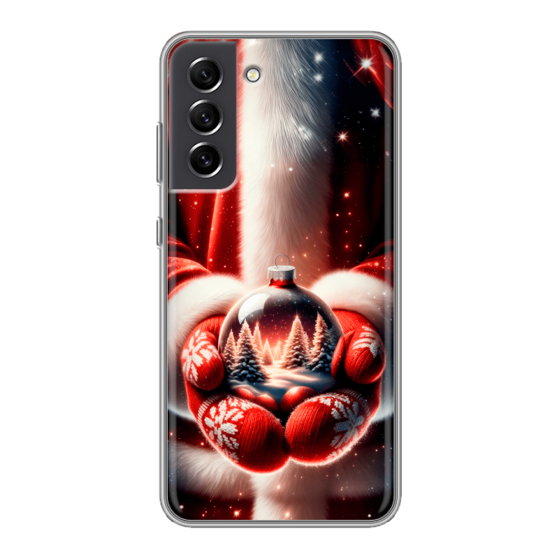 Пластиковый чехол на Samsung Galaxy S21 FE с принтом Новый год Пластиковый чехол на Samsung Galaxy S21 FE с принтом Новый год