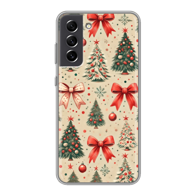 Силиконовый чехол на Samsung Galaxy S21 FE с принтом Новый год Силиконовый чехол на Samsung Galaxy S21 FE с принтом Новый год