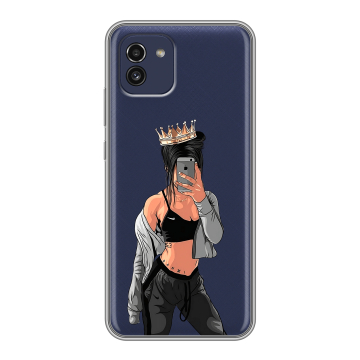 Силиконовый чехол на Samsung Galaxy A03 с принтом Женские принты Силиконовый чехол на Samsung Galaxy A03 с принтом Женские принты