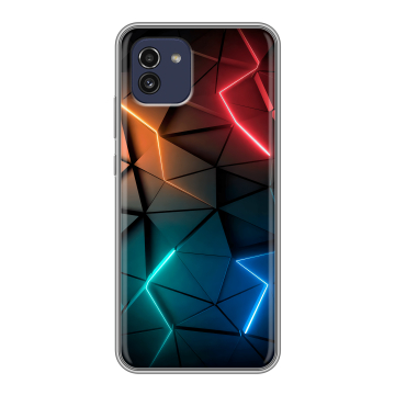 Силиконовый чехол на Samsung Galaxy A03 с принтом Абстракция неон Силиконовый чехол на Samsung Galaxy A03 с принтом Абстракция неон