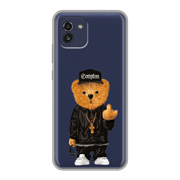 Силиконовый чехол на Samsung Galaxy A03 с принтом Мишка Силиконовый чехол на Samsung Galaxy A03 с принтом Мишка