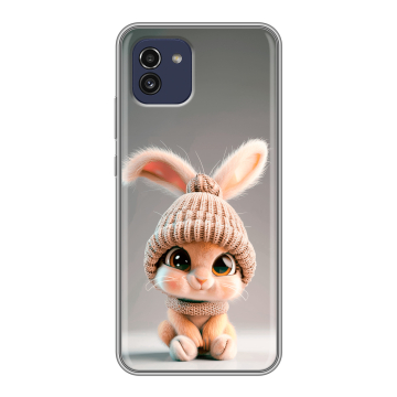 Силиконовый чехол на Samsung Galaxy A03 с принтом Кролик