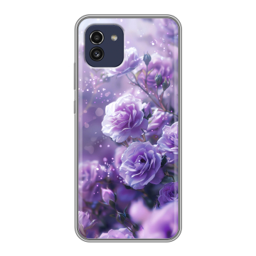 Силиконовый чехол на Samsung Galaxy A03 с принтом Розы цветы
