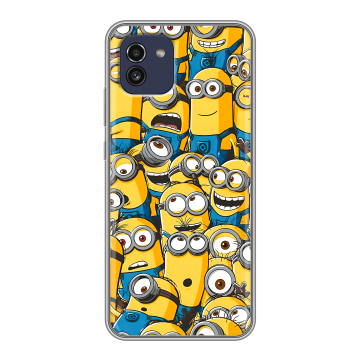 Силиконовый чехол на Samsung Galaxy A03 с принтом Миньоны