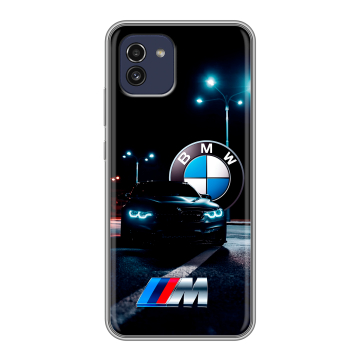 Силиконовый чехол на Samsung Galaxy A03 с принтом БМВ BMW
