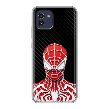 Силиконовый чехол на Samsung Galaxy A03 с принтом человек паук spiderman Силиконовый чехол на Samsung Galaxy A03 с принтом человек паук spiderman