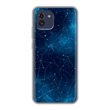 Силиконовый чехол на Samsung Galaxy A03 с принтом Космос звезды Силиконовый чехол на Samsung Galaxy A03 с принтом Космос звезды