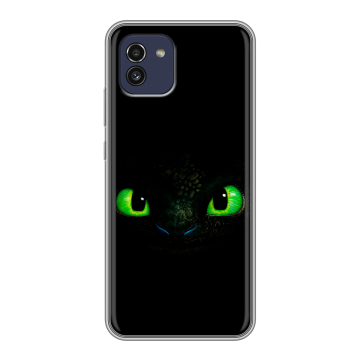 Силиконовый чехол на Samsung Galaxy A03 с принтом Как приручить дракона