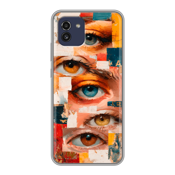 Силиконовый чехол на Samsung Galaxy A03 с принтом Модный принт Силиконовый чехол на Samsung Galaxy A03 с принтом Модный принт