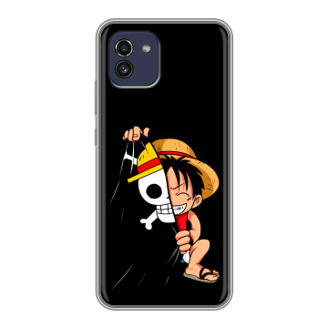 Силиконовый чехол на Samsung Galaxy A03 с принтом One Piece Ван Пис