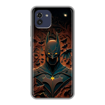 Силиконовый чехол на Samsung Galaxy A03 с принтом Batman Бэтмен