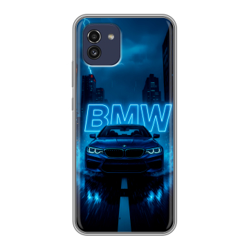 Силиконовый чехол на Samsung Galaxy A03 с принтом BMW БМВ Силиконовый чехол на Samsung Galaxy A03 с принтом BMW БМВ