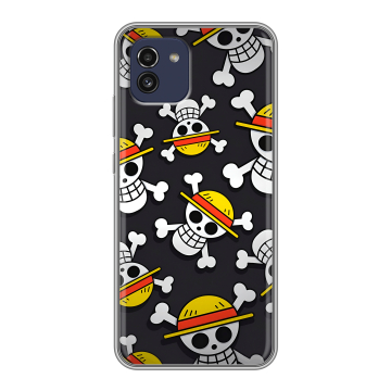 Силиконовый чехол на Samsung Galaxy A03 с принтом One Piece Ван Пис
