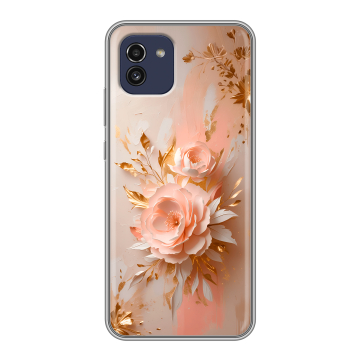 Силиконовый чехол на Samsung Galaxy A03 с принтом женский