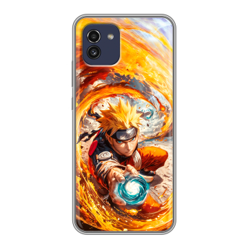 Силиконовый чехол на Samsung Galaxy A03 с принтом Аниме Наруто Naruto