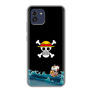 Силиконовый чехол на Samsung Galaxy A03 с принтом One Piece Ван Пис