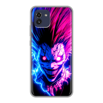 Силиконовый чехол на Samsung Galaxy A03 с принтом Death note Тетрадь смерти