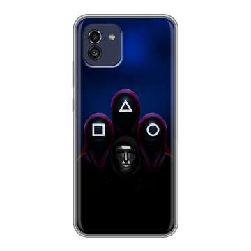 Силиконовый чехол на Samsung Galaxy A03 с принтом Игра Кальмара Силиконовый чехол на Samsung Galaxy A03 с принтом Игра Кальмара