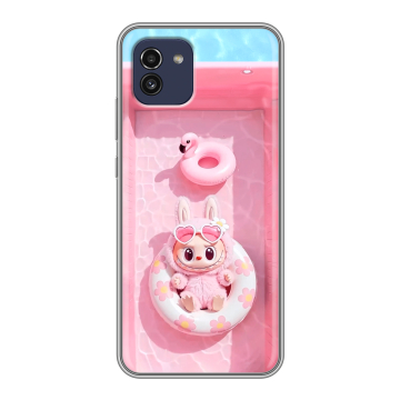 Силиконовый чехол на Samsung Galaxy A03 с принтом Labubu Лабубу