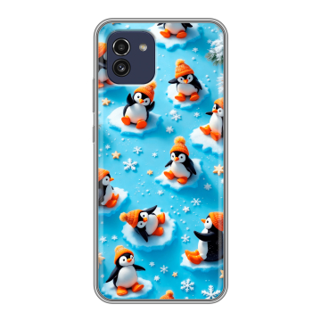 Силиконовый чехол на Samsung Galaxy A03 с принтом Новый год Силиконовый чехол на Samsung Galaxy A03 с принтом Новый год