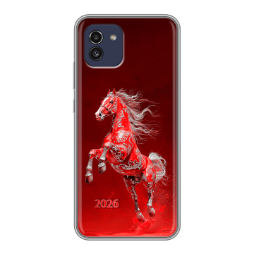 Силиконовый чехол на Samsung Galaxy A03 с принтом Новый год Силиконовый чехол на Samsung Galaxy A03 с принтом Новый год