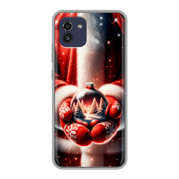 Силиконовый чехол на Samsung Galaxy A03 с принтом Новый год