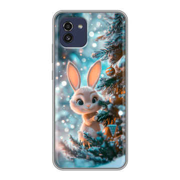 Силиконовый чехол на Samsung Galaxy A03 с принтом Новый год