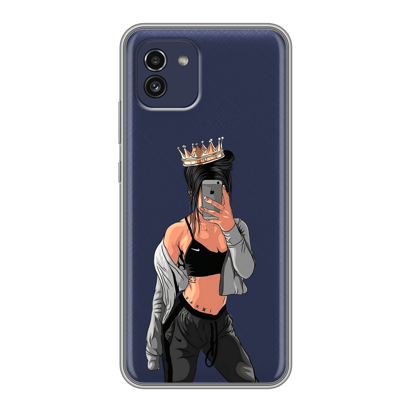 Силиконовый чехол на Samsung Galaxy A03 с принтом Женские принты Силиконовый чехол на Samsung Galaxy A03 с принтом Женские принты