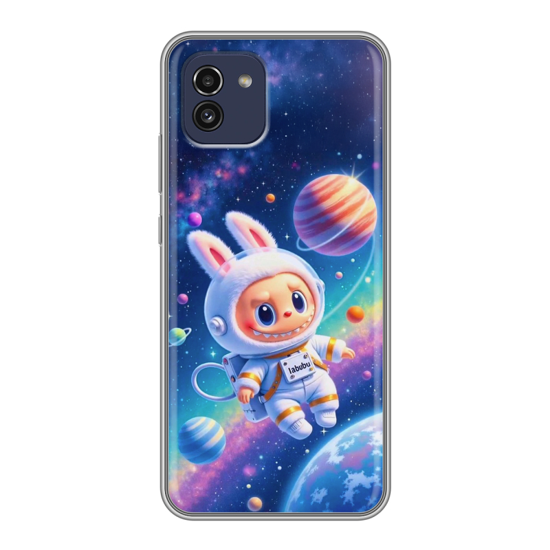 Силиконовый чехол на Samsung Galaxy A03 с принтом Labubu Лабубу Силиконовый чехол на Samsung Galaxy A03 с принтом Labubu Лабубу