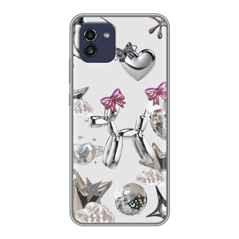 Силиконовый чехол на Samsung Galaxy A03 с принтом Y2K Силиконовый чехол на Samsung Galaxy A03 с принтом Y2K