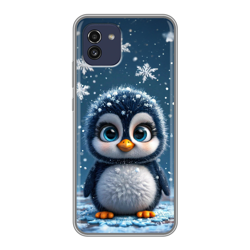 Силиконовый чехол на Samsung Galaxy A03 с принтом Новый год Силиконовый чехол на Samsung Galaxy A03 с принтом Новый год