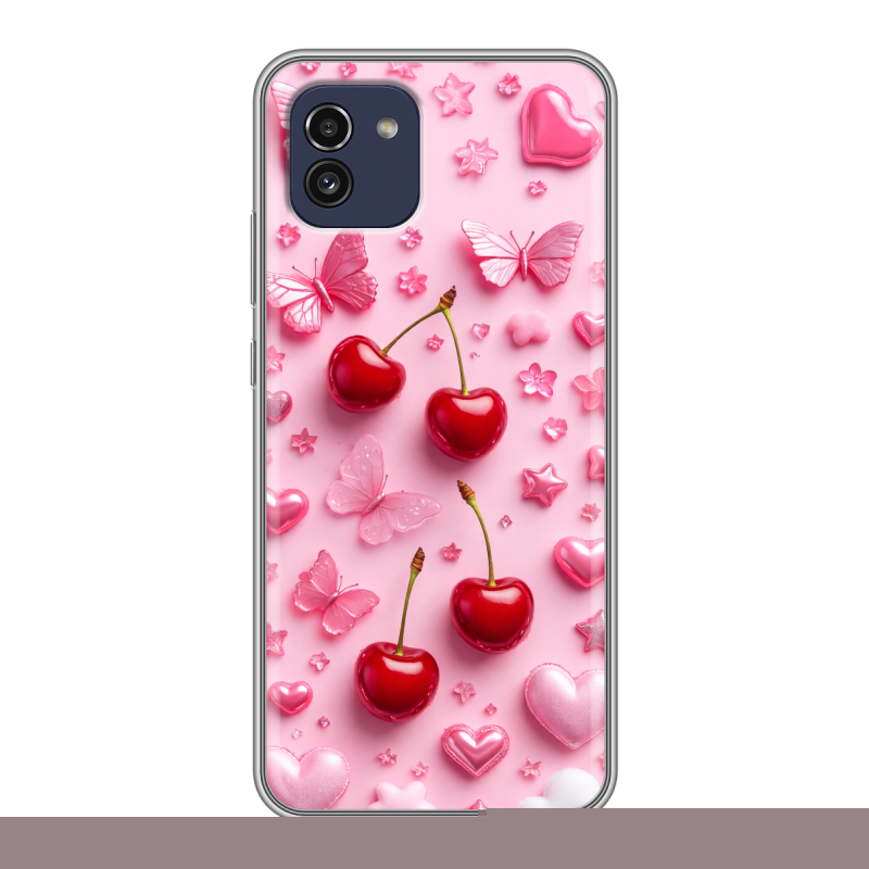 Силиконовый чехол на Samsung Galaxy A03 с принтом для девочек Силиконовый чехол на Samsung Galaxy A03 с принтом для девочек
