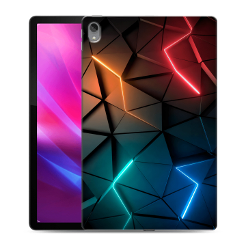Силиконовый чехол на планшета Lenovo Tab P11 Plus с принтом Абстракция неон Силиконовый чехол на планшета Lenovo Tab P11 Plus с принтом Абстракция неон