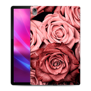 Силиконовый чехол на планшета Lenovo Tab P11 Plus с принтом Цветы розы Силиконовый чехол на планшета Lenovo Tab P11 Plus с принтом Цветы розы