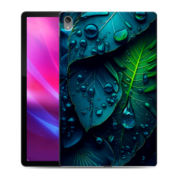 Силиконовый чехол на планшета Lenovo Tab P11 Plus с принтом Листья Силиконовый чехол на планшета Lenovo Tab P11 Plus с принтом Листья
