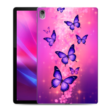 Силиконовый чехол на Lenovo Tab P11 Plus с принтом Бабочки