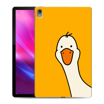 Силиконовый чехол на Lenovo Tab P11 Plus с принтом Утка