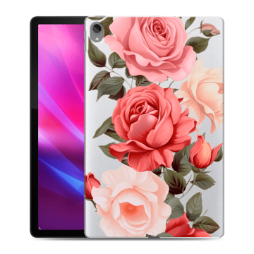 Силиконовый чехол на Lenovo Tab P11 Plus с принтом Розы Силиконовый чехол на Lenovo Tab P11 Plus с принтом Розы