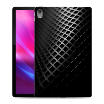 Силиконовый чехол на Lenovo Tab P11 Plus с принтом Текстура металла