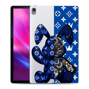 Силиконовый чехол на Lenovo Tab P11 Plus с принтом Луи робот