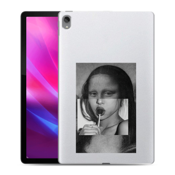 Силиконовый чехол на Lenovo Tab P11 Plus с принтом Мона Лиза