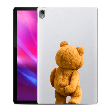 Силиконовый чехол на Lenovo Tab P11 Plus с принтом Медведь