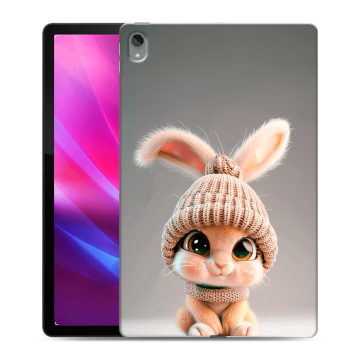 Силиконовый чехол на Lenovo Tab P11 Plus с принтом Кролик