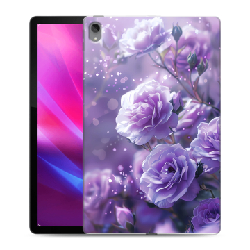 Силиконовый чехол на Lenovo Tab P11 Plus с принтом Розы цветы