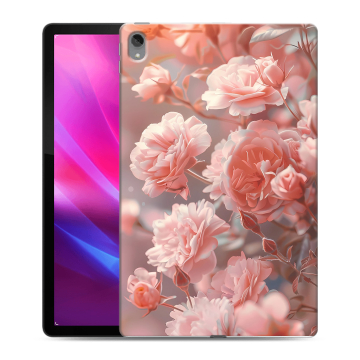 Силиконовый чехол на Lenovo Tab P11 Plus с принтом Розовые розы