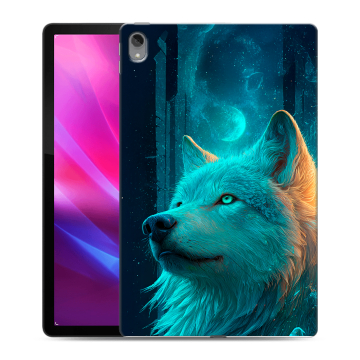 Силиконовый чехол на Lenovo Tab P11 Plus с принтом бабочки саккура