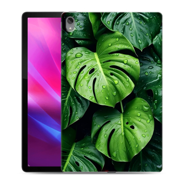 Силиконовый чехол на Lenovo Tab P11 Plus с принтом Листья Силиконовый чехол на Lenovo Tab P11 Plus с принтом Листья