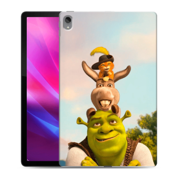 Силиконовый чехол на Lenovo Tab P11 Plus с принтом Шрек Shrek