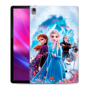 Силиконовый чехол на Lenovo Tab P11 Plus с принтом Холодное сердце Frozen